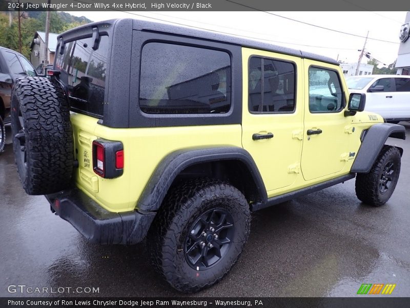 High Velocity / Black 2024 Jeep Wrangler 4-Door Willys 4xe Hybrid