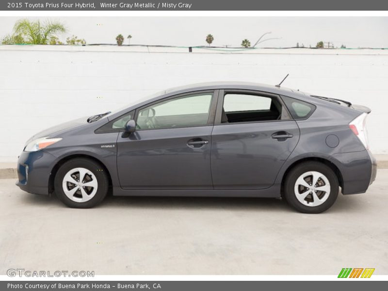 Winter Gray Metallic / Misty Gray 2015 Toyota Prius Four Hybrid