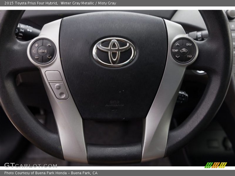 Winter Gray Metallic / Misty Gray 2015 Toyota Prius Four Hybrid