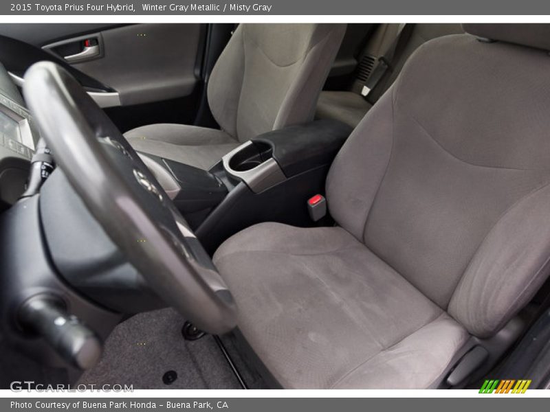 Winter Gray Metallic / Misty Gray 2015 Toyota Prius Four Hybrid