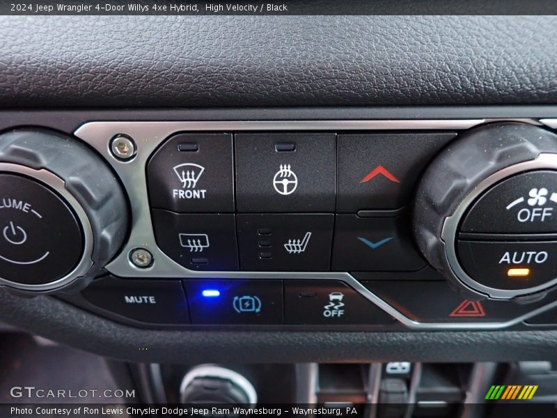 High Velocity / Black 2024 Jeep Wrangler 4-Door Willys 4xe Hybrid