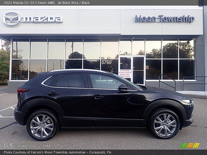 Jet Black Mica / Black 2023 Mazda CX-30 S Select AWD