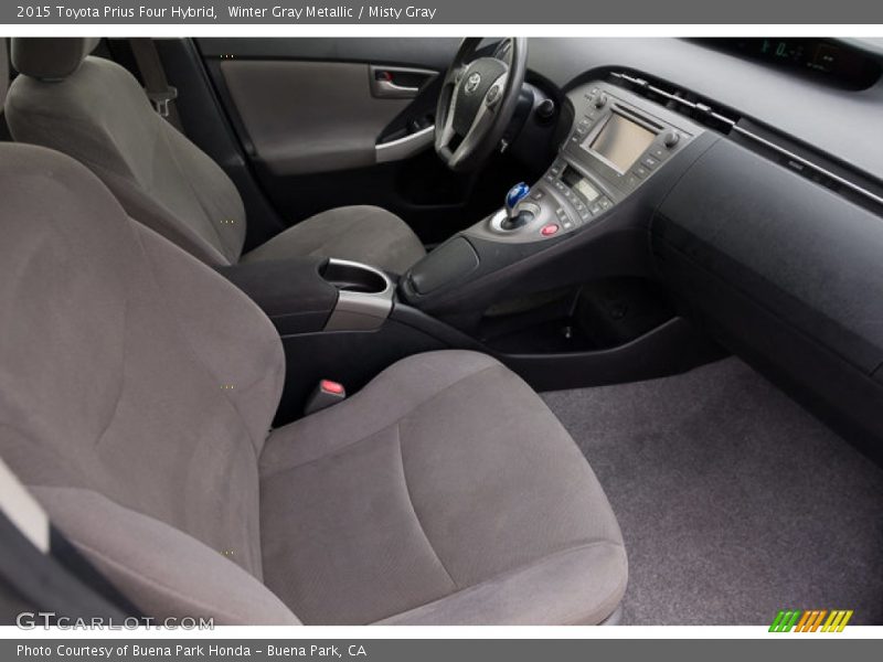 Winter Gray Metallic / Misty Gray 2015 Toyota Prius Four Hybrid