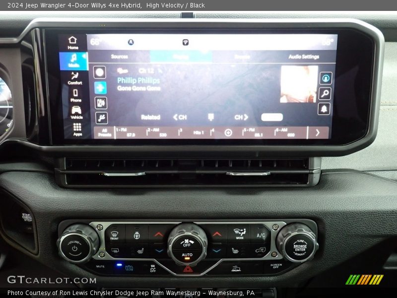 High Velocity / Black 2024 Jeep Wrangler 4-Door Willys 4xe Hybrid