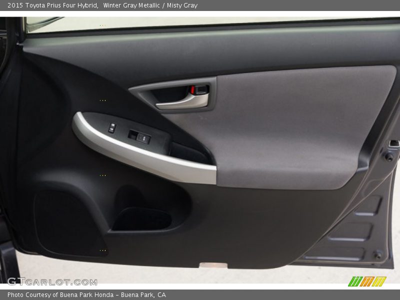 Winter Gray Metallic / Misty Gray 2015 Toyota Prius Four Hybrid