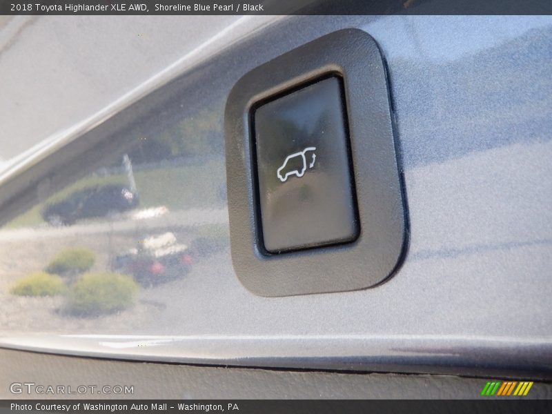 Shoreline Blue Pearl / Black 2018 Toyota Highlander XLE AWD