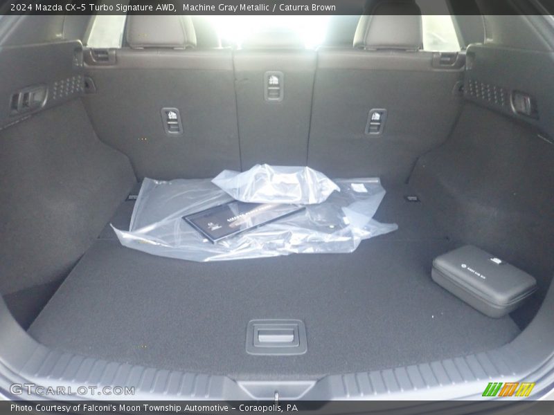 Machine Gray Metallic / Caturra Brown 2024 Mazda CX-5 Turbo Signature AWD