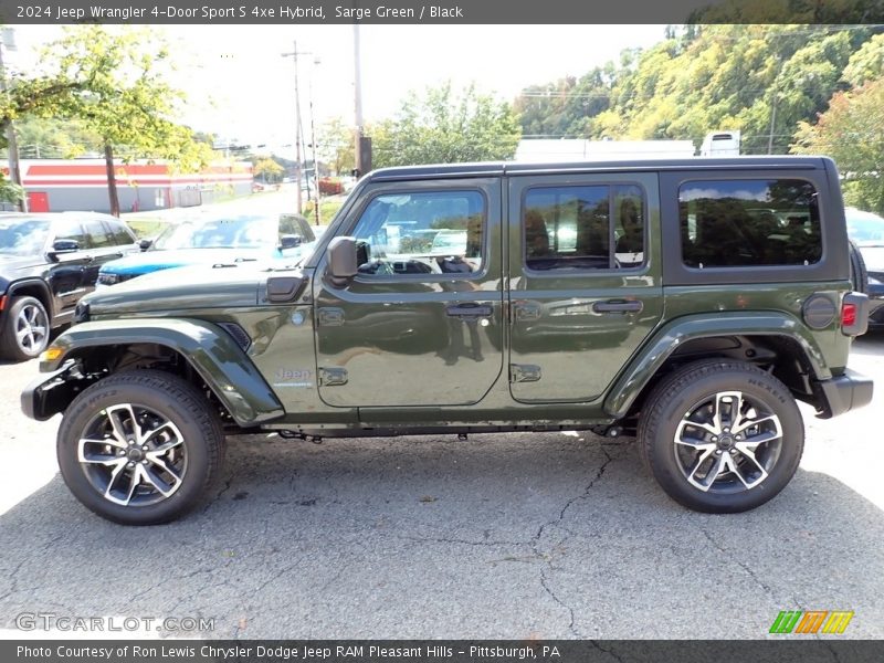 Sarge Green / Black 2024 Jeep Wrangler 4-Door Sport S 4xe Hybrid