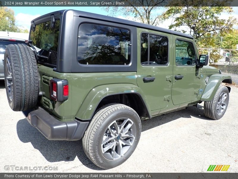 Sarge Green / Black 2024 Jeep Wrangler 4-Door Sport S 4xe Hybrid