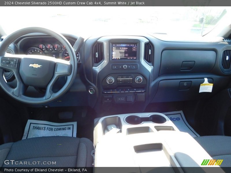 Summit White / Jet Black 2024 Chevrolet Silverado 2500HD Custom Crew Cab 4x4
