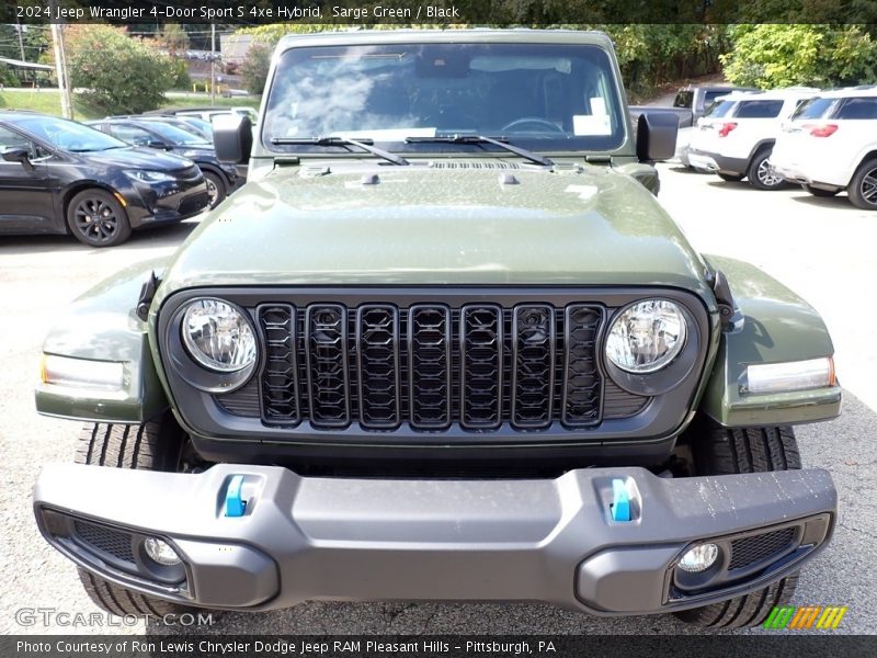 Sarge Green / Black 2024 Jeep Wrangler 4-Door Sport S 4xe Hybrid