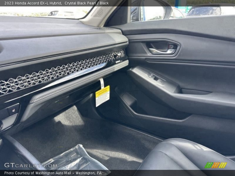 Crystal Black Pearl / Black 2023 Honda Accord EX-L Hybrid