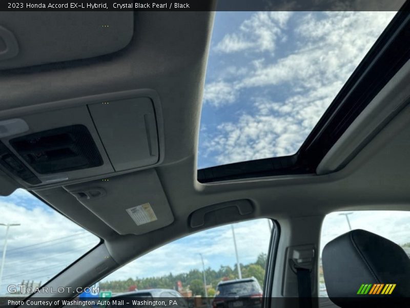 Crystal Black Pearl / Black 2023 Honda Accord EX-L Hybrid