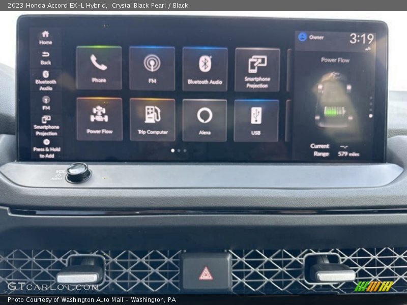 Crystal Black Pearl / Black 2023 Honda Accord EX-L Hybrid