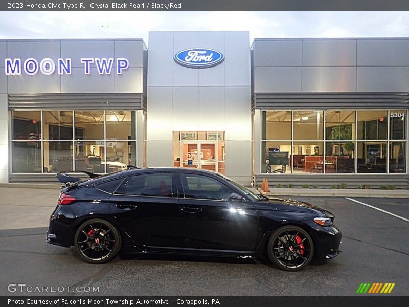 Crystal Black Pearl / Black/Red 2023 Honda Civic Type R
