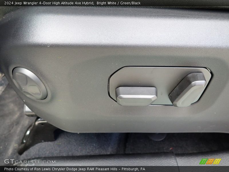 Bright White / Green/Black 2024 Jeep Wrangler 4-Door High Altitude 4xe Hybrid