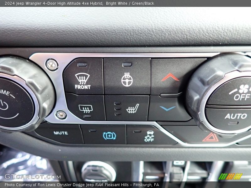 Controls of 2024 Wrangler 4-Door High Altitude 4xe Hybrid