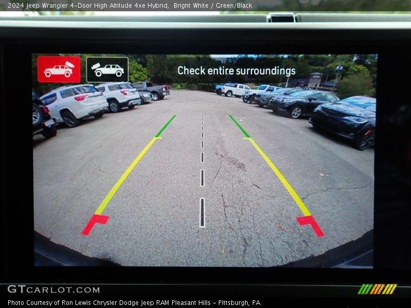 Bright White / Green/Black 2024 Jeep Wrangler 4-Door High Altitude 4xe Hybrid