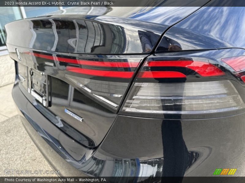 Crystal Black Pearl / Black 2023 Honda Accord EX-L Hybrid
