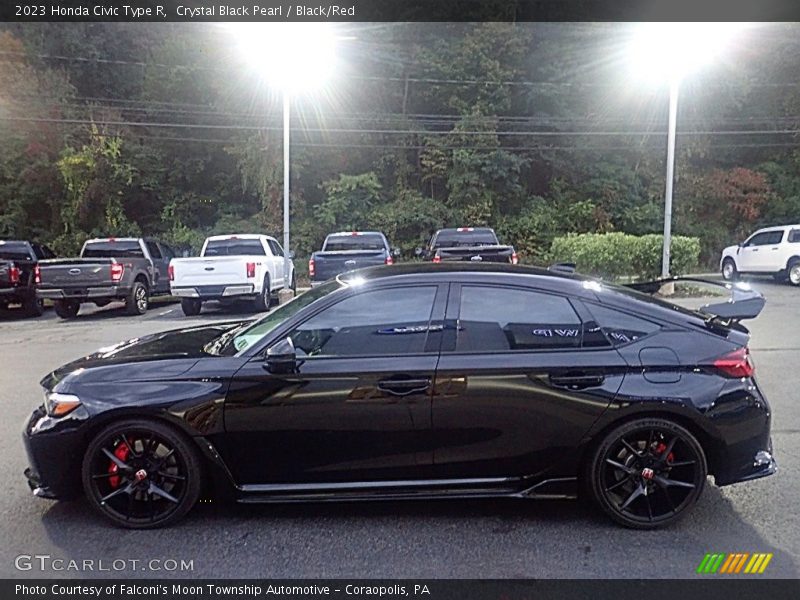 Crystal Black Pearl / Black/Red 2023 Honda Civic Type R