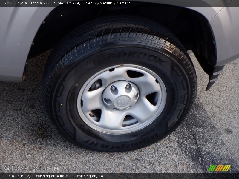 Silver Sky Metallic / Cement 2021 Toyota Tacoma SR5 Double Cab 4x4