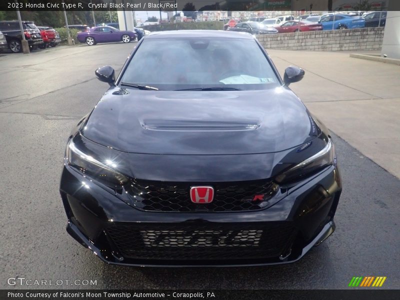 Crystal Black Pearl / Black/Red 2023 Honda Civic Type R