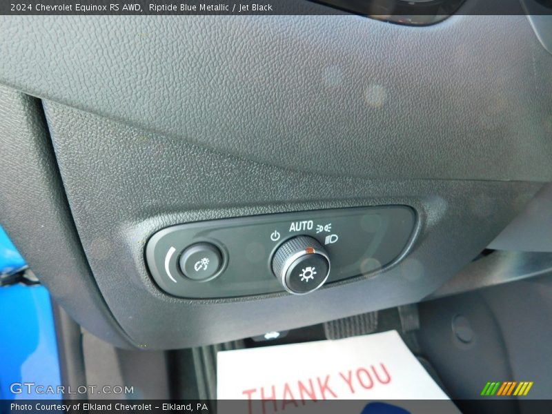 Riptide Blue Metallic / Jet Black 2024 Chevrolet Equinox RS AWD
