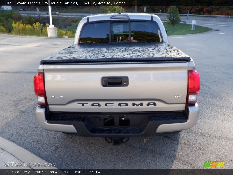 Silver Sky Metallic / Cement 2021 Toyota Tacoma SR5 Double Cab 4x4