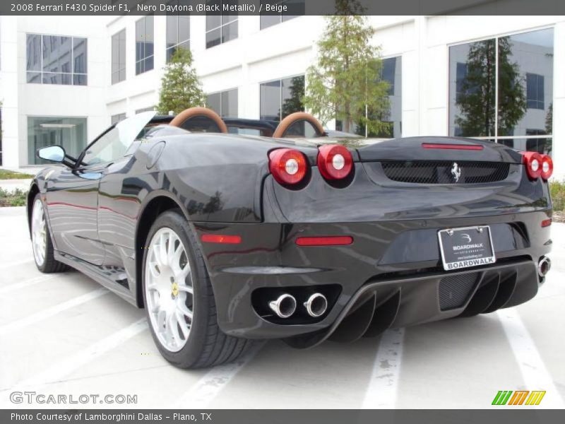 Nero Daytona (Black Metallic) / Beige 2008 Ferrari F430 Spider F1