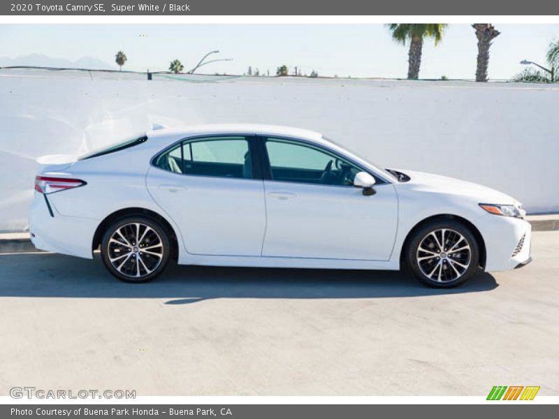 Super White / Black 2020 Toyota Camry SE