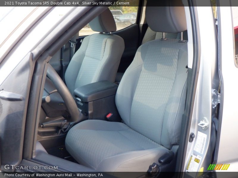 Silver Sky Metallic / Cement 2021 Toyota Tacoma SR5 Double Cab 4x4