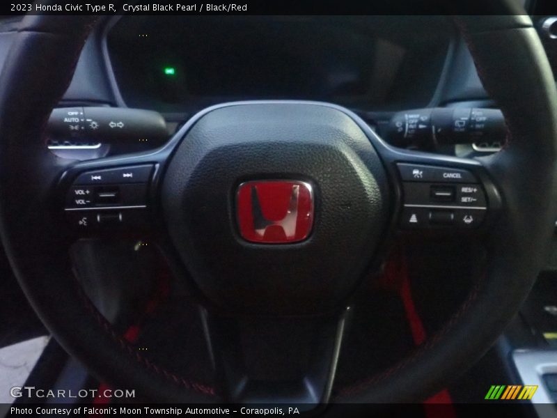 Crystal Black Pearl / Black/Red 2023 Honda Civic Type R