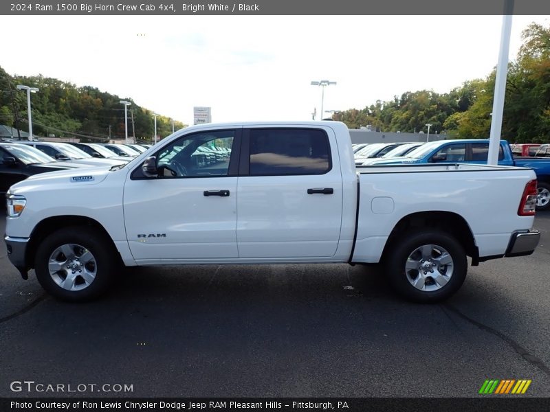 Bright White / Black 2024 Ram 1500 Big Horn Crew Cab 4x4