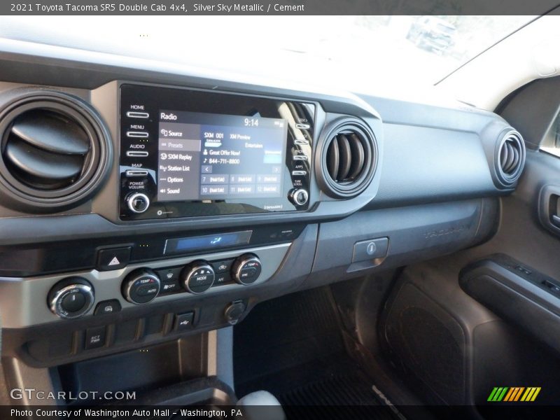 Silver Sky Metallic / Cement 2021 Toyota Tacoma SR5 Double Cab 4x4