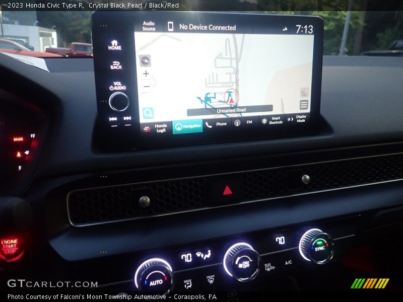 Crystal Black Pearl / Black/Red 2023 Honda Civic Type R