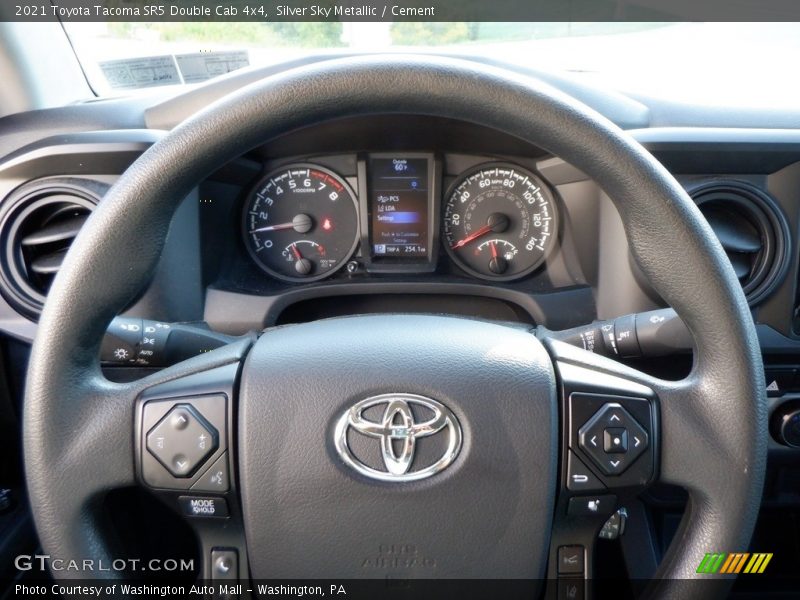 Silver Sky Metallic / Cement 2021 Toyota Tacoma SR5 Double Cab 4x4