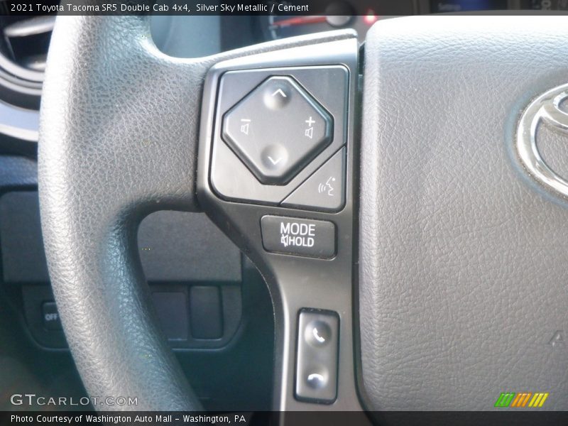 Silver Sky Metallic / Cement 2021 Toyota Tacoma SR5 Double Cab 4x4