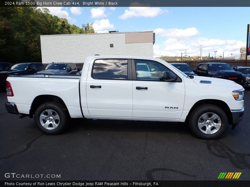 Bright White / Black 2024 Ram 1500 Big Horn Crew Cab 4x4