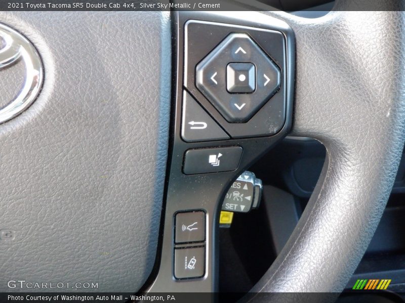 Silver Sky Metallic / Cement 2021 Toyota Tacoma SR5 Double Cab 4x4
