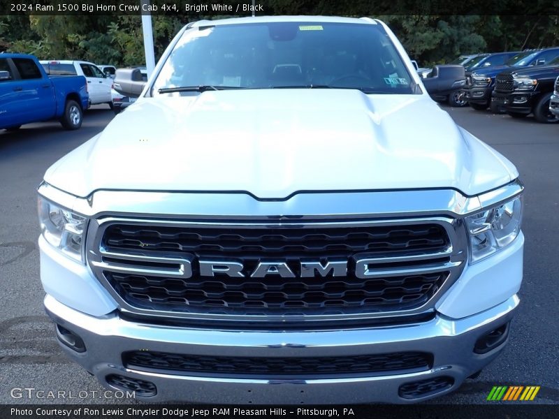 Bright White / Black 2024 Ram 1500 Big Horn Crew Cab 4x4