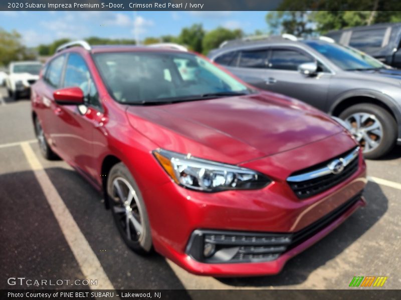 Crimson Red Pearl / Ivory 2020 Subaru Impreza Premium 5-Door