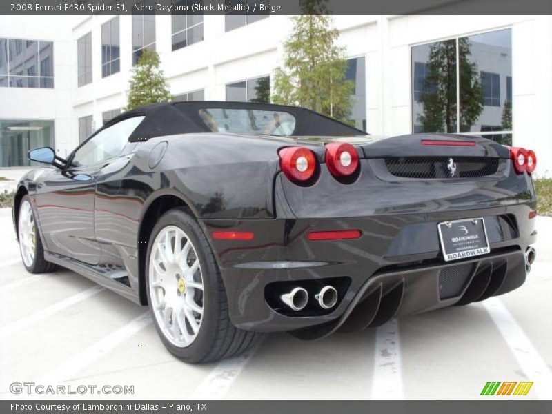 Nero Daytona (Black Metallic) / Beige 2008 Ferrari F430 Spider F1