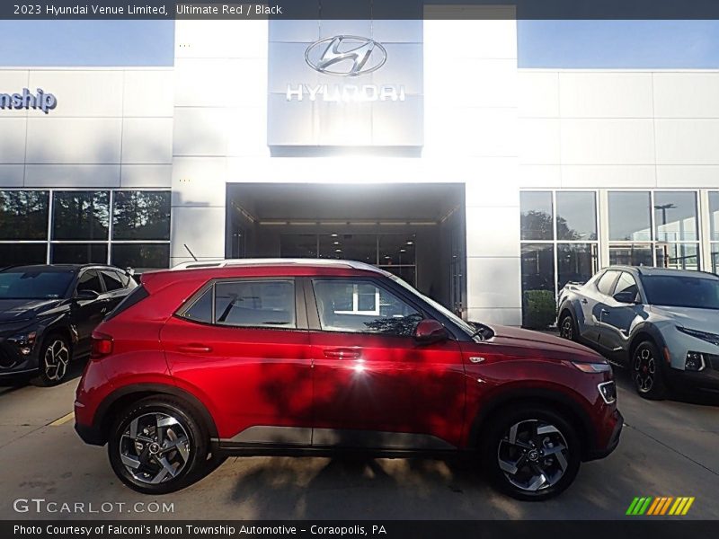 Ultimate Red / Black 2023 Hyundai Venue Limited