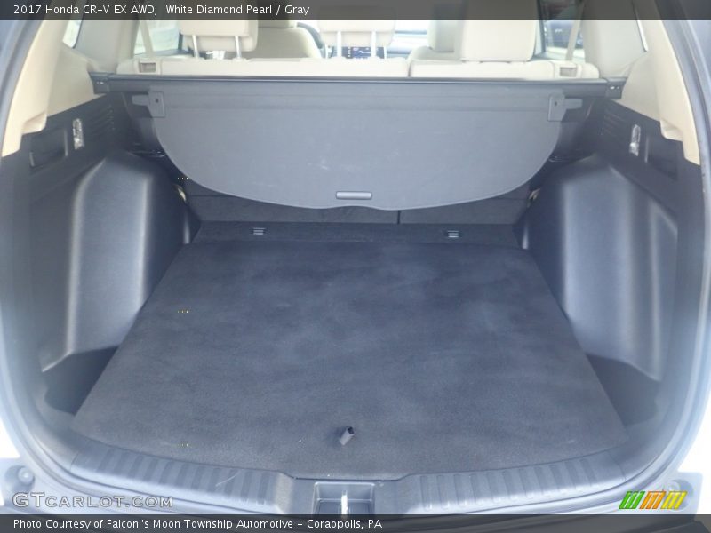 White Diamond Pearl / Gray 2017 Honda CR-V EX AWD