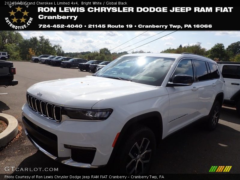 Bright White / Global Black 2024 Jeep Grand Cherokee L Limited 4x4