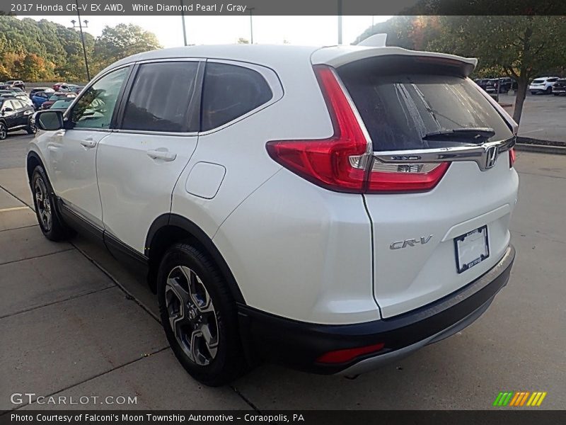 White Diamond Pearl / Gray 2017 Honda CR-V EX AWD