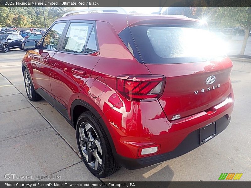 Ultimate Red / Black 2023 Hyundai Venue Limited
