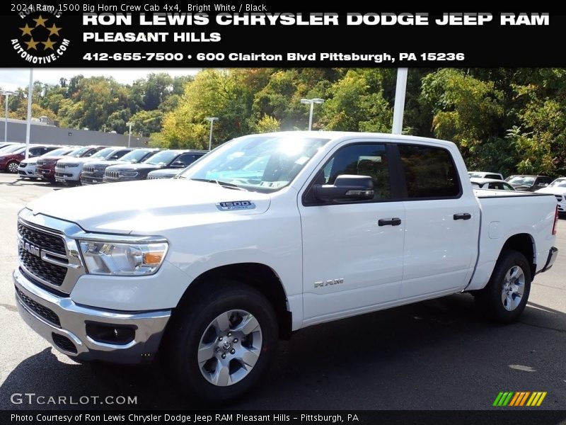 Bright White / Black 2024 Ram 1500 Big Horn Crew Cab 4x4
