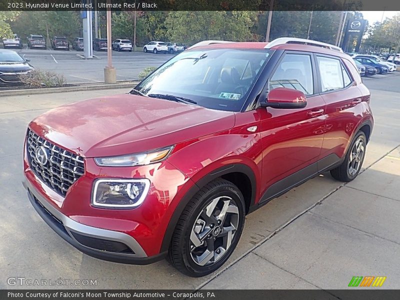 Ultimate Red / Black 2023 Hyundai Venue Limited