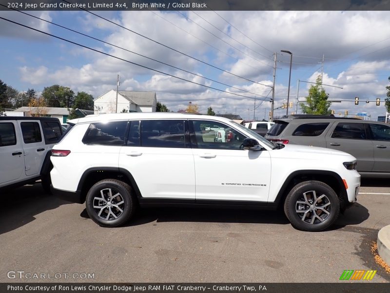 Bright White / Global Black 2024 Jeep Grand Cherokee L Limited 4x4